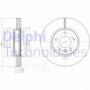 Диск гальмівний DELPHI BG4278C