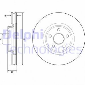 Диск гальмівний Delphi BG9203C