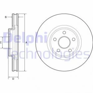 Диск гальмівний DELPHI BG9203C