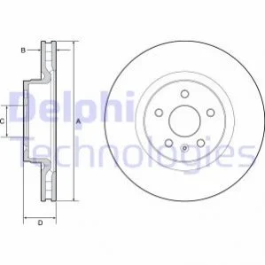 Диск гальмівний DELPHI BG9220C