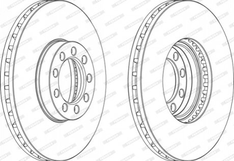 Диск гальмівний FERODO FCR329A