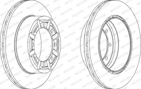 Диск гальмівний FERODO FCR340A