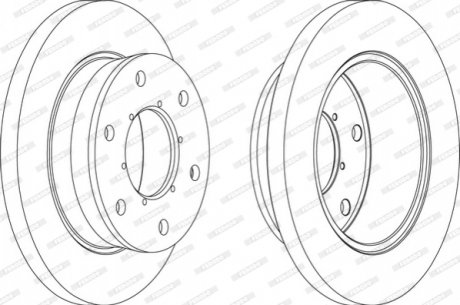 Диск гальмівний FERODO FCR343A