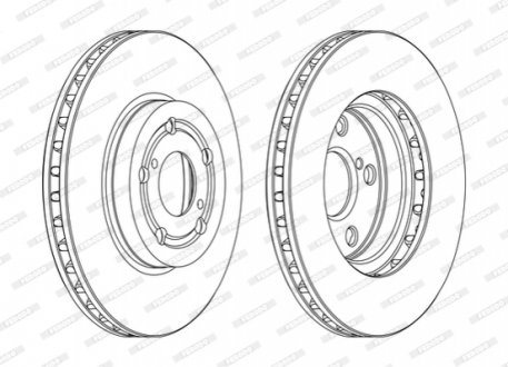 Диск гальмівний FERODO DDF1064C