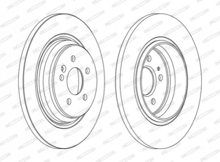 Диск гальмівний FERODO DDF1099C