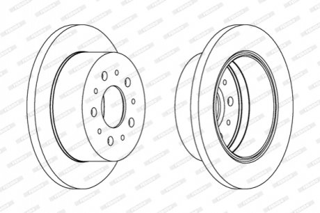 Диск гальмівний FERODO DDF1144C