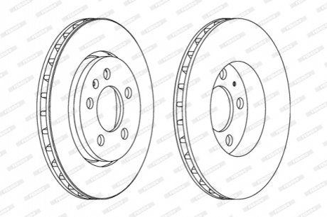 Диск гальмівний FERODO DDF1154C