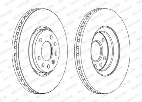 Диск гальмівний FERODO DDF1215C