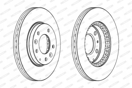 Диск гальмівний FERODO DDF1278C