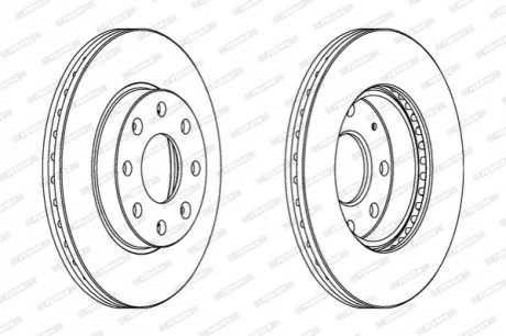 Диск гальмівний FERODO DDF1279C