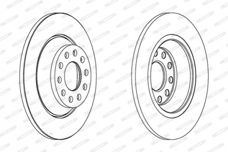 Диск гальмівний FERODO DDF1307C