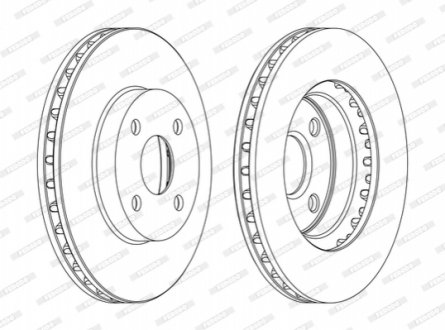 Диск гальмівний FERODO DDF1309C