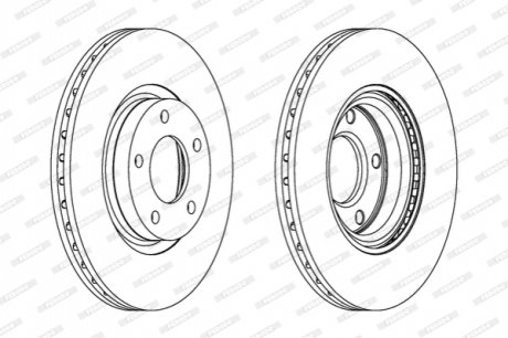 Диск гальмівний FERODO DDF1312C