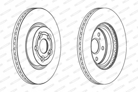 Диск гальмівний FERODO DDF1315C