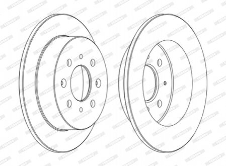 Диск гальмівний FERODO DDF1358C