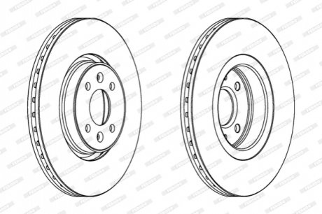 Гальмівний диск FERODO DDF1513C