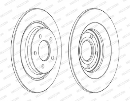Диск гальмівний FERODO DDF1547C