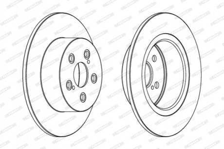Диск гальмівний FERODO DDF1556C