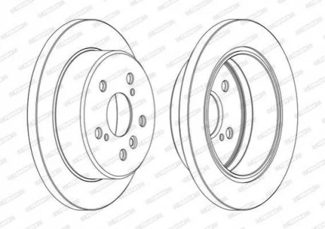 Диск гальмівний FERODO DDF1598C
