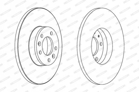 Диск гальмівний FERODO DDF1602C