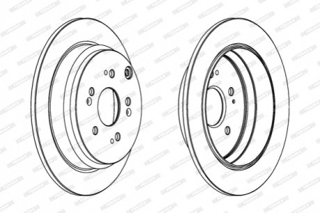 Диск гальмівний FERODO DDF1608C