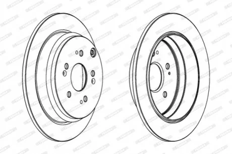 Диск гальмівний FERODO DDF1608C