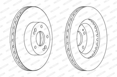 Диск гальмівний FERODO DDF1630C