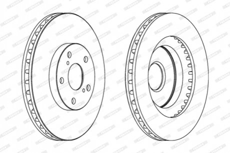 Диск гальмівний FERODO DDF1646C
