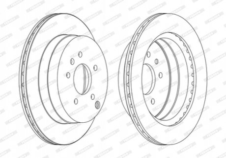 Диск гальмівний FERODO DDF1660C