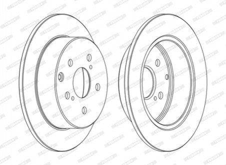 Диск гальмівний FERODO DDF1704C