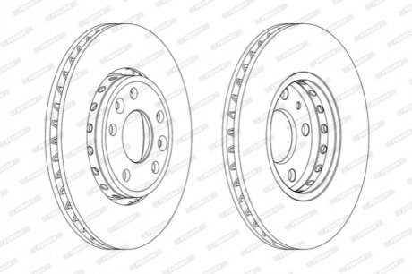 Диск гальмівний FERODO DDF1726C