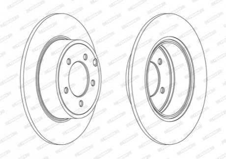 Диск гальмівний FERODO DDF1763C