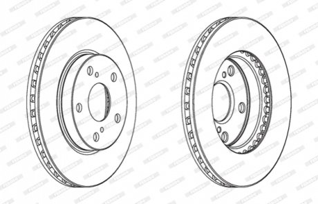 Диск гальмівний FERODO DDF1789C