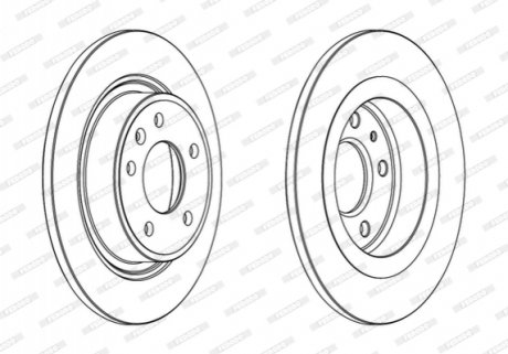 Диск гальмівний FERODO DDF1871C