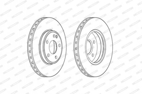 Диск гальмівний FERODO DDF2460C