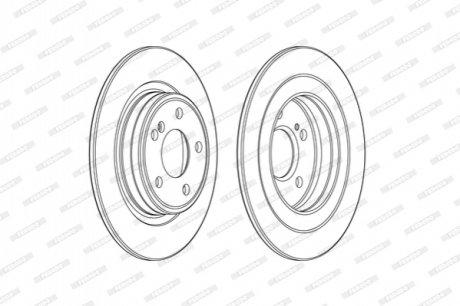 Диск гальмівний FERODO DDF2486C