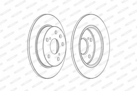 Диск гальмівний FERODO DDF2493C