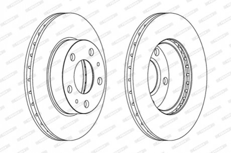 Гальмівний диск FERODO DDF768C