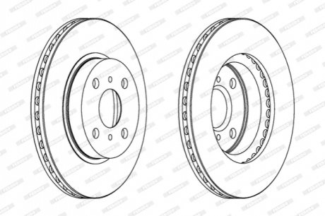 Диск гальмівний FERODO DDF794C