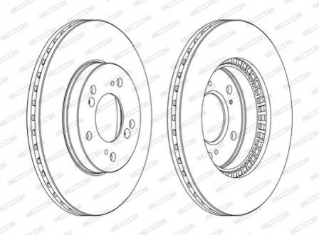 Диск гальмівний FERODO DDF829C