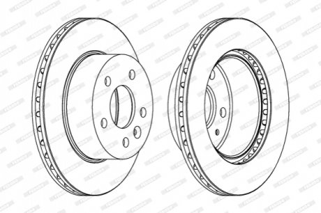 Гальмівний диск FERODO DDF860C