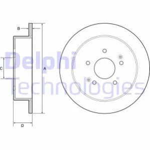 Диск гальмівний DELPHI BG4940C (фото 1)