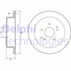 Диск гальмівний DELPHI BG4940C