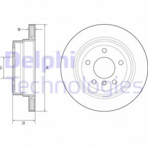 Диск гальмівний DELPHI BG4946C