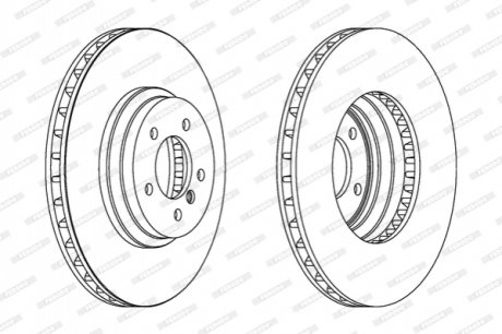 Диск гальмівний FERODO DDF1634C1
