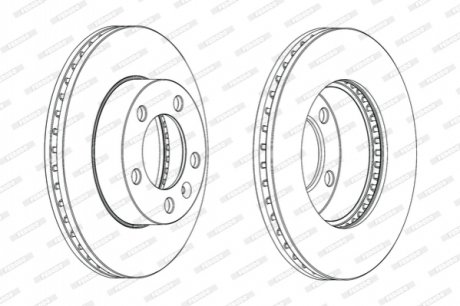 Гальмівний диск FERODO DDF1974C1