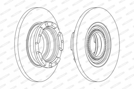 Диск гальмівний FERODO DDF2472