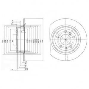 Диск гальмівний Delphi BG2431