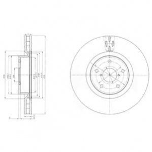 Гальмівний диск DELPHI BG9055