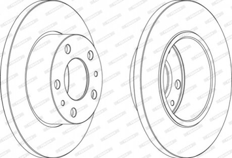 Гальмівний диск FERODO FCR195A